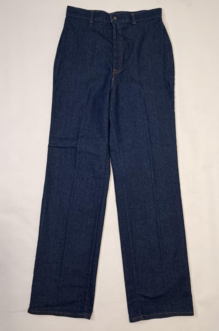Vintage Levi's Two Horse Brand Jeans Womens 16 No Front Pocket Scovill 70s